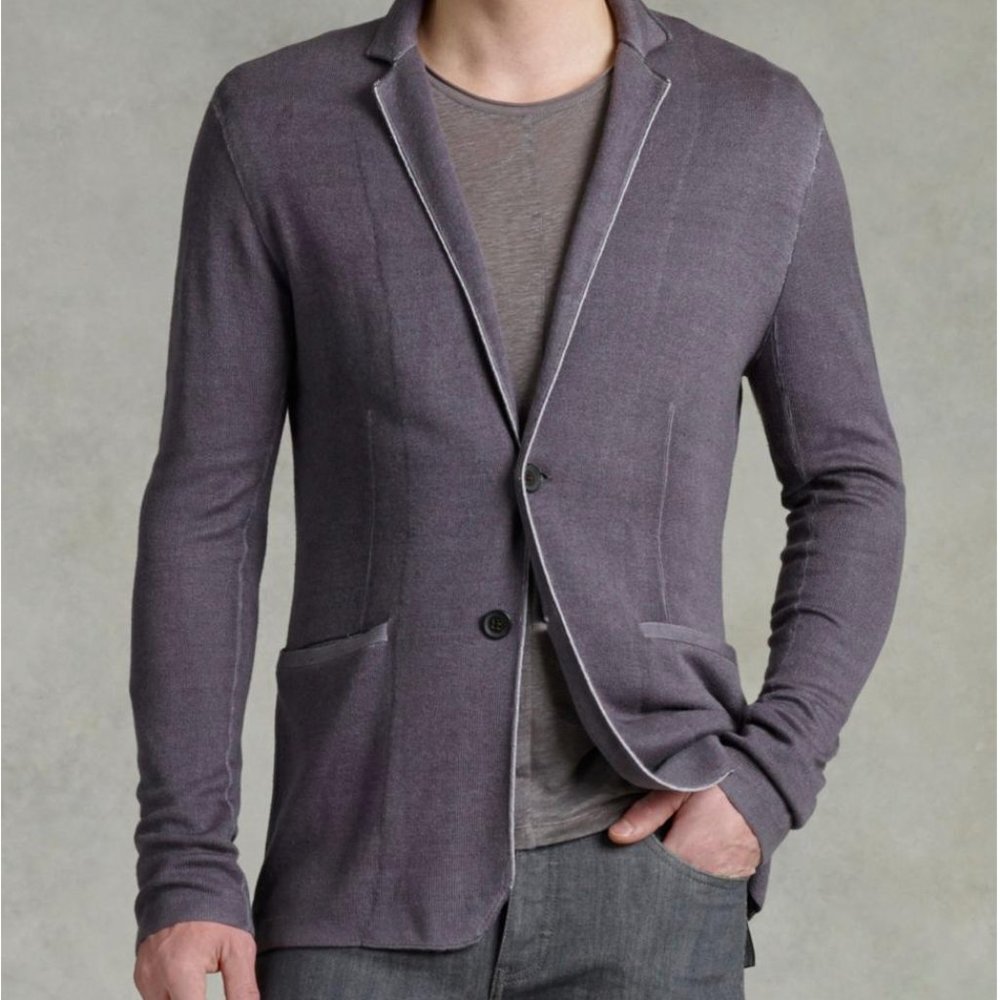 NOTCH LAPEL SWEATER JACKET John Varvatos